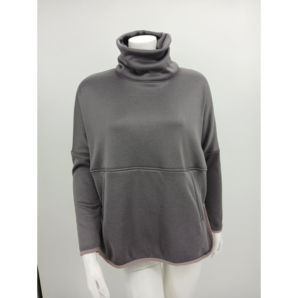 The North Face Women's XS Cozy Slacker Poncho Pullover Gray Lavender Hiking